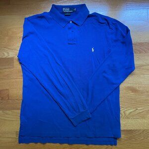 Polo Ralph Lauren Blue Mens Long-Sleeved Polo Shirt